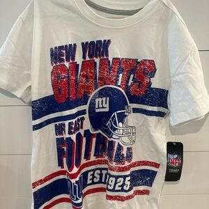 NFL New York Giants Kids Tee - White and Blue